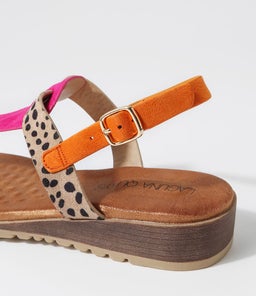 MAWA LQ PINK BEIGE CHEETAH MICROSUEDE