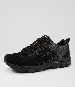 IGNITE JNR LACE LX BLACK BLACK SMOOTH