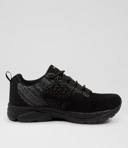 IGNITE JNR LACE LX BLACK BLACK SMOOTH