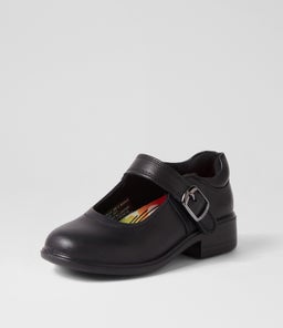 MILLA JNR E BUCKLE LX BLACK LEATHER