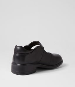 MILLA JNR E BUCKLE LX BLACK LEATHER