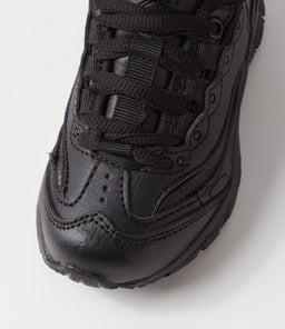 SCOOT JNR E LACE LX BLACK LEATHER