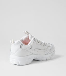 SCOOT JNR E LACE LX WHITE LEATHER