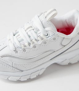 SCOOT JNR E LACE LX WHITE LEATHER