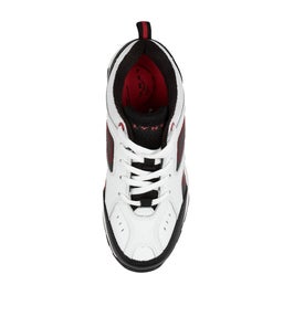 ECHO JNR LACE LX WHITE BLACK RED LEATHER SMOOTH