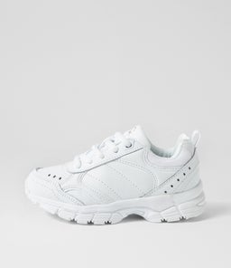 ERUPT JNR SLIM LACE LX WHITE LEATHER