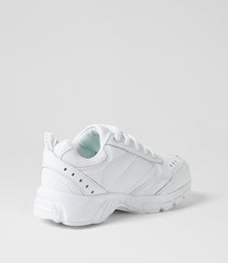 ERUPT JNR SLIM LACE LX WHITE LEATHER