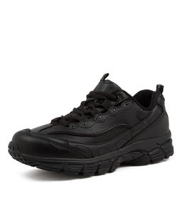 SCOOT JNR LACE LOL LX BLACK LEATHER