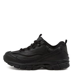 SCOOT JNR LACE LOL LX BLACK LEATHER