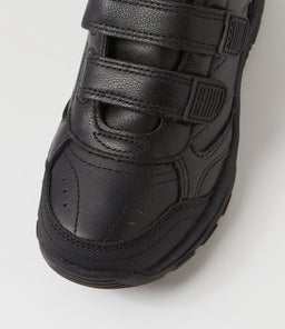 ELITE JNR E ADJ LX BLACK LEATHER