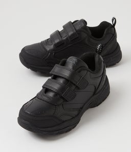 ELITE JNR E ADJ LX BLACK LEATHER