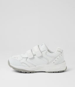 ELITE JNR E ADJ LX WHITE LEATHER