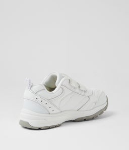 ELITE JNR E ADJ LX WHITE LEATHER