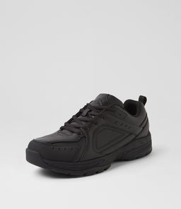 EMIT SNR SLIM LACE LX BLACK LEATHER