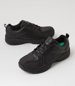 EMIT SNR SLIM LACE LX BLACK LEATHER