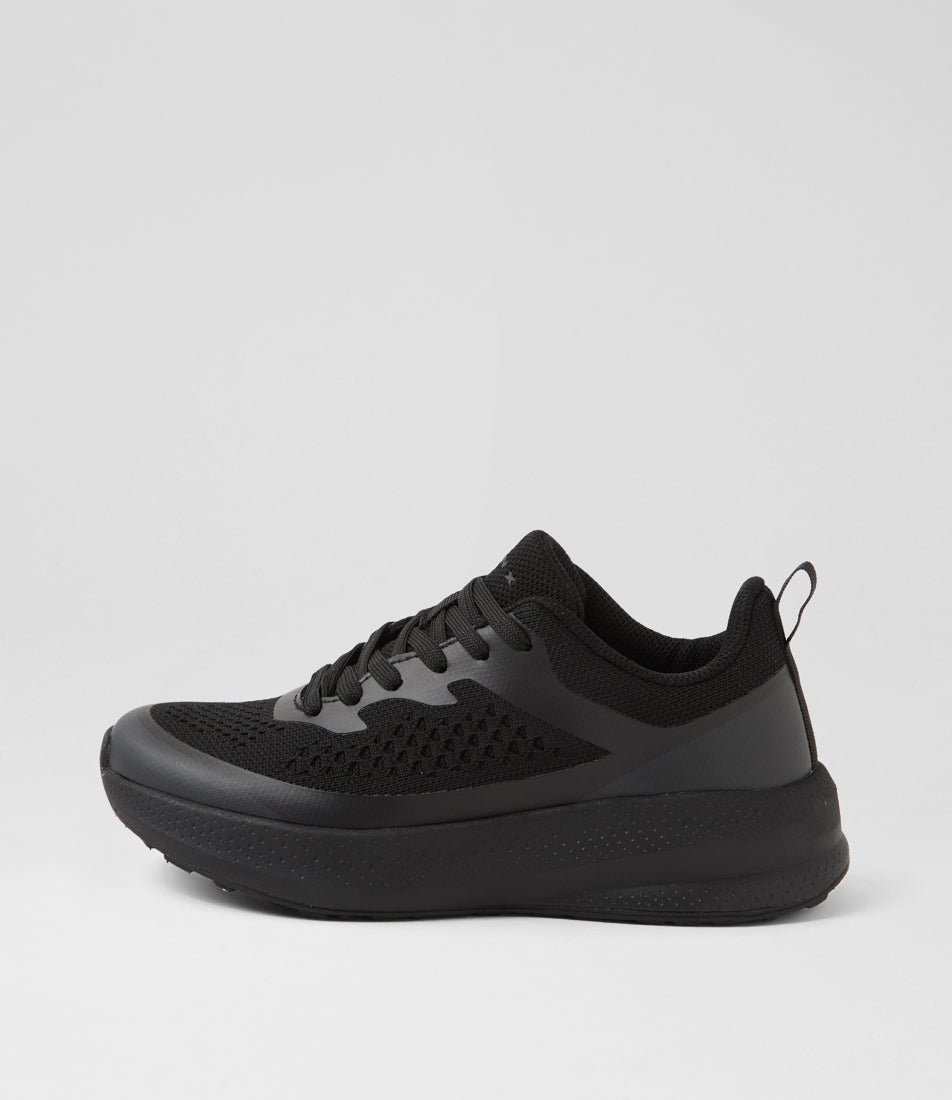 Burst Junior B Lace Black Knit Sneakers Burst Junior B Lace Black Knit Sneakers