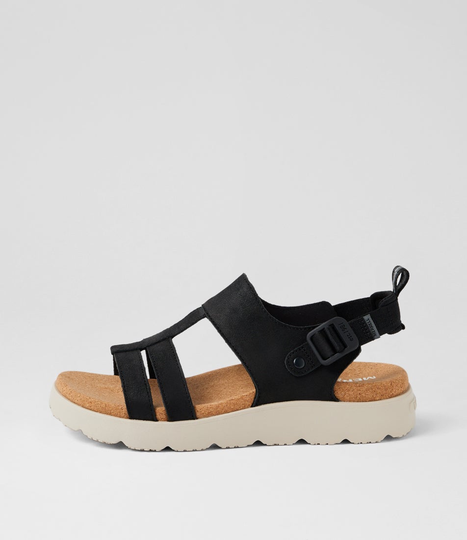 Fleur Backstrap Black Leather Sandals Fleur Backstrap Black Leather Sandals