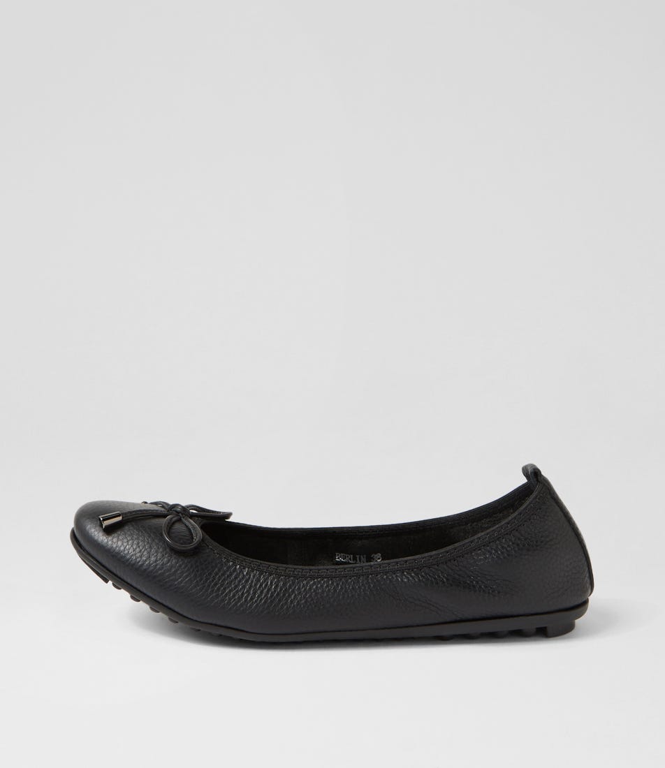 Berlin Black Leather Ballet Flats Berlin Black Leather Ballet Flats