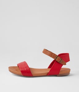 JIMBARA RED TAN LEATHER