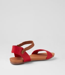 JIMBARA RED TAN LEATHER