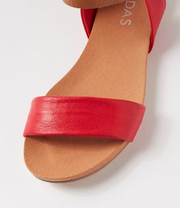 JIMBARA RED TAN LEATHER