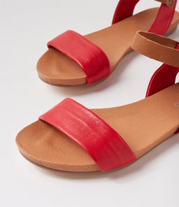 JIMBARA RED TAN LEATHER