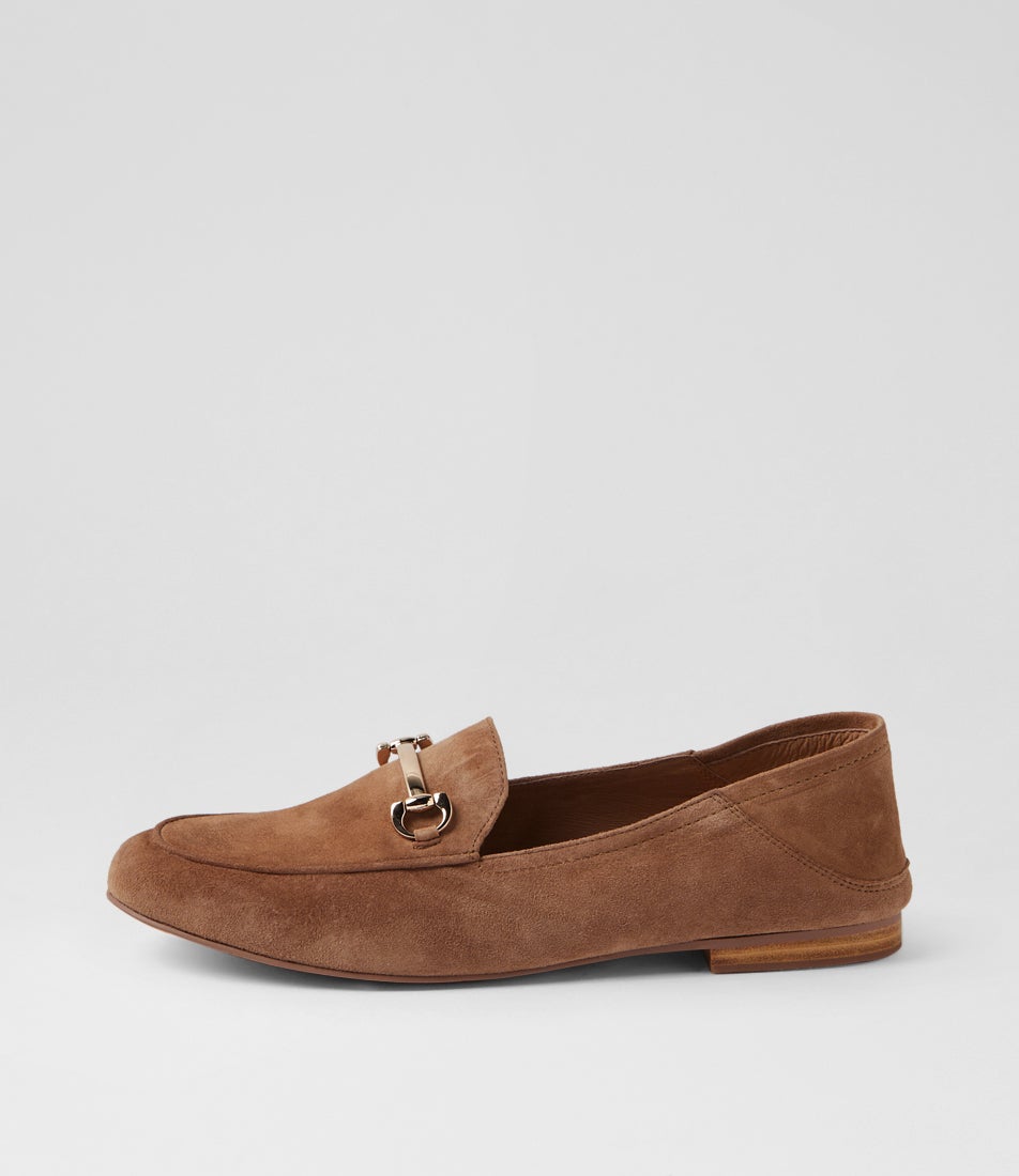 Ginnas Light Choc Suede Loafers Ginnas Light Choc Suede Loafers