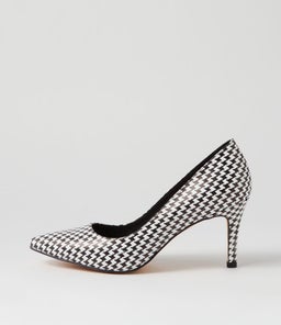 BERRI HOUNDSTOOTH LEATHER