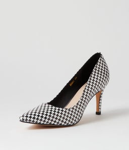 BERRI HOUNDSTOOTH LEATHER