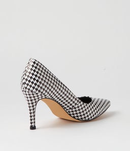 BERRI HOUNDSTOOTH LEATHER