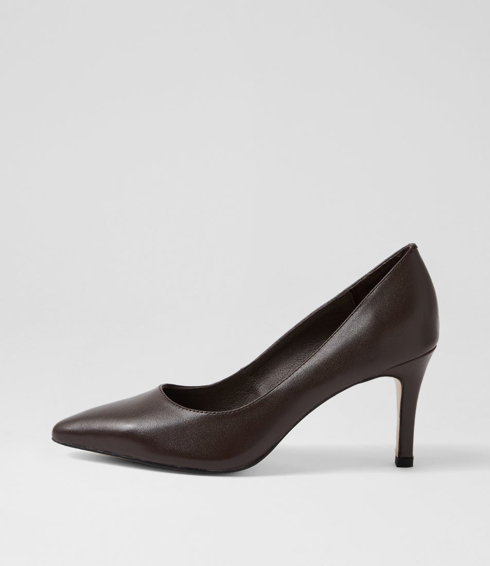 Berri Choc Leather Pump Berri Choc Leather Pump