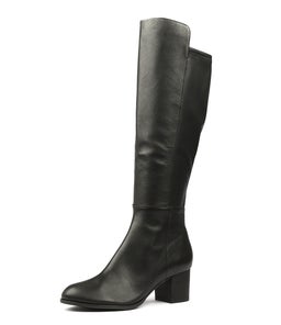SETTIN BLACK BLACK LEATHER STRETCH SMOOTH
