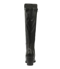 SETTIN BLACK BLACK LEATHER STRETCH SMOOTH