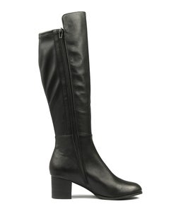 SETTIN BLACK BLACK LEATHER STRETCH SMOOTH