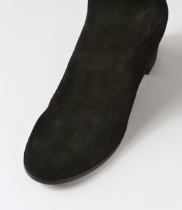 SETTIN BLACK BLACK HEEL SUEDE STRETCH MICROSUEDE