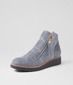 OLISE WASHED DENIM NAVY SOLE LEATHER