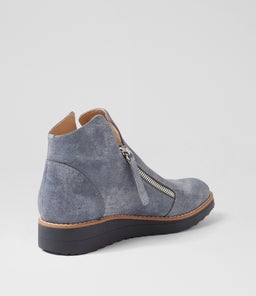 OLISE WASHED DENIM NAVY SOLE LEATHER