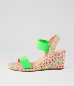 JEPPER MI NEON GREEN RAINBOW ROPE ELASTIC