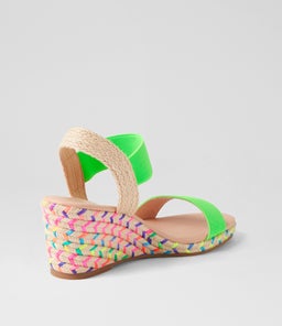 JEPPER MI NEON GREEN RAINBOW ROPE ELASTIC