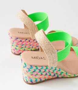 JEPPER MI NEON GREEN RAINBOW ROPE ELASTIC