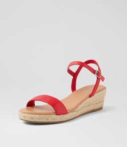SOFI MI RED NATURAL ROPE LEATHER