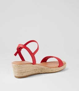 SOFI MI RED NATURAL ROPE LEATHER