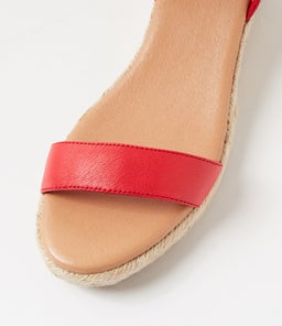 SOFI MI RED NATURAL ROPE LEATHER