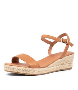 SOFI MI DK TAN NATURAL ROPE LEATHER