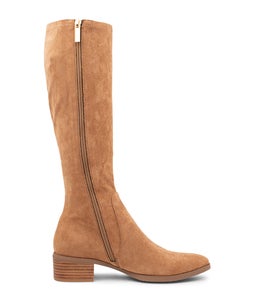 TENLEY MI CAMEL STRETCH MICROSUEDE