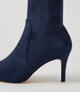 BEAUTY MI NAVY STRETCH MICROSUEDE