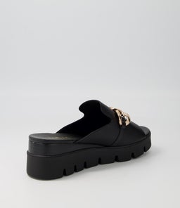 RAZZY MI BLACK BLACK&BLACK LEATHER SOLE