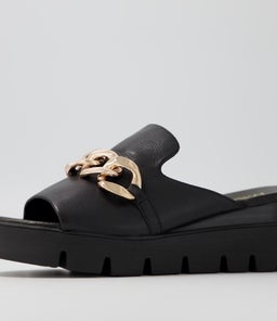 RAZZY MI BLACK BLACK&BLACK LEATHER SOLE