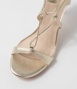 NORRINA MI PALE GOLD LIZARD LEATHER