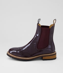ROKKIE MI DK BURGUNDY PATENT LEATHER
